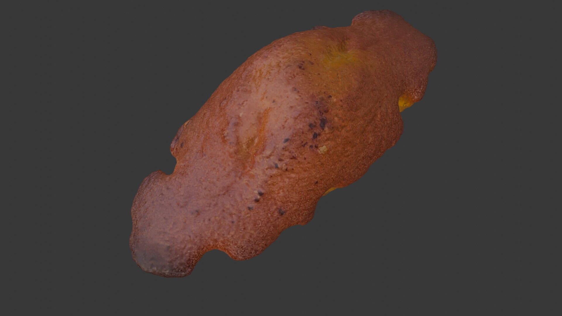 Baked Pie Scanned Model Low-poly 3D model_6