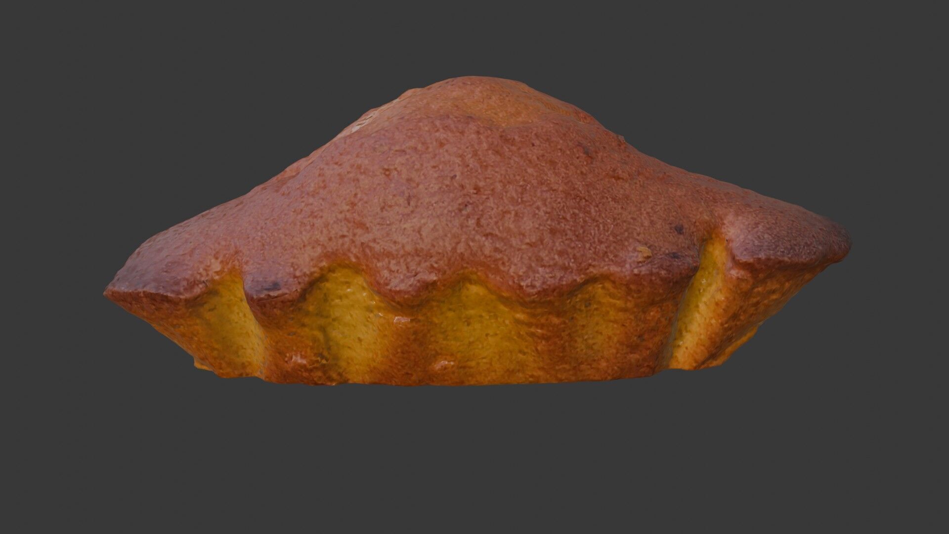 Baked Pie Scanned Model Low-poly 3D model_1
