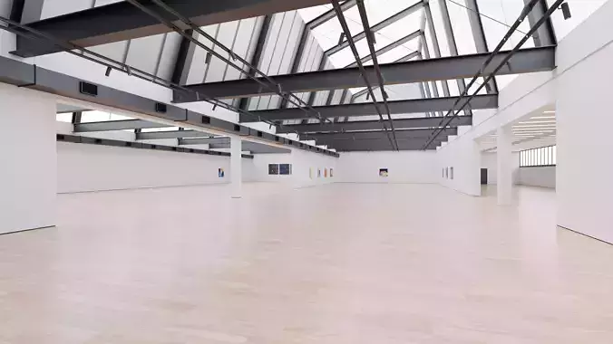 Art Museum Gallery Interior 47 Low-poly 3D model