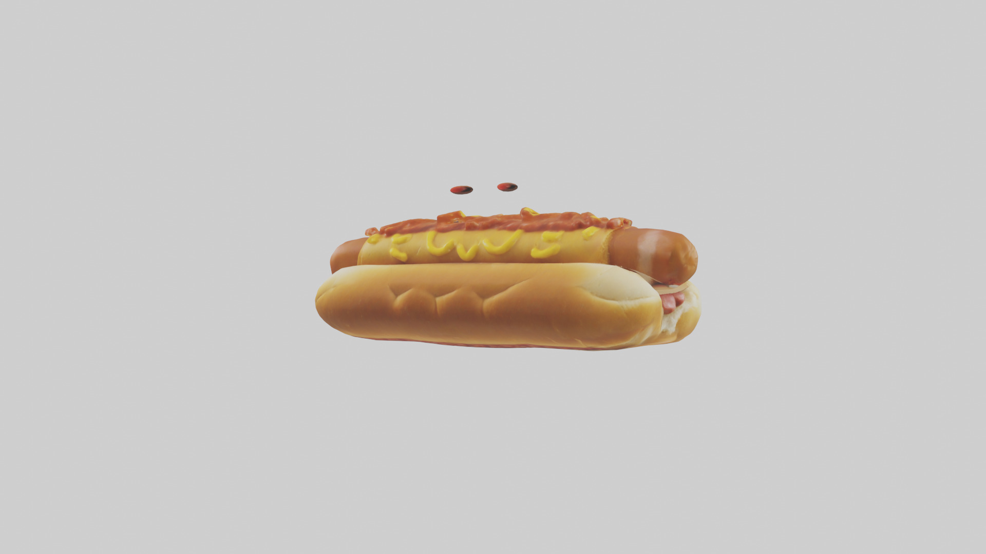 Chili dog model 3D model_2