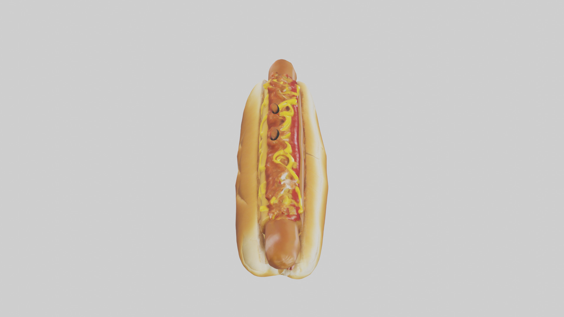 Chili dog model 3D model_18