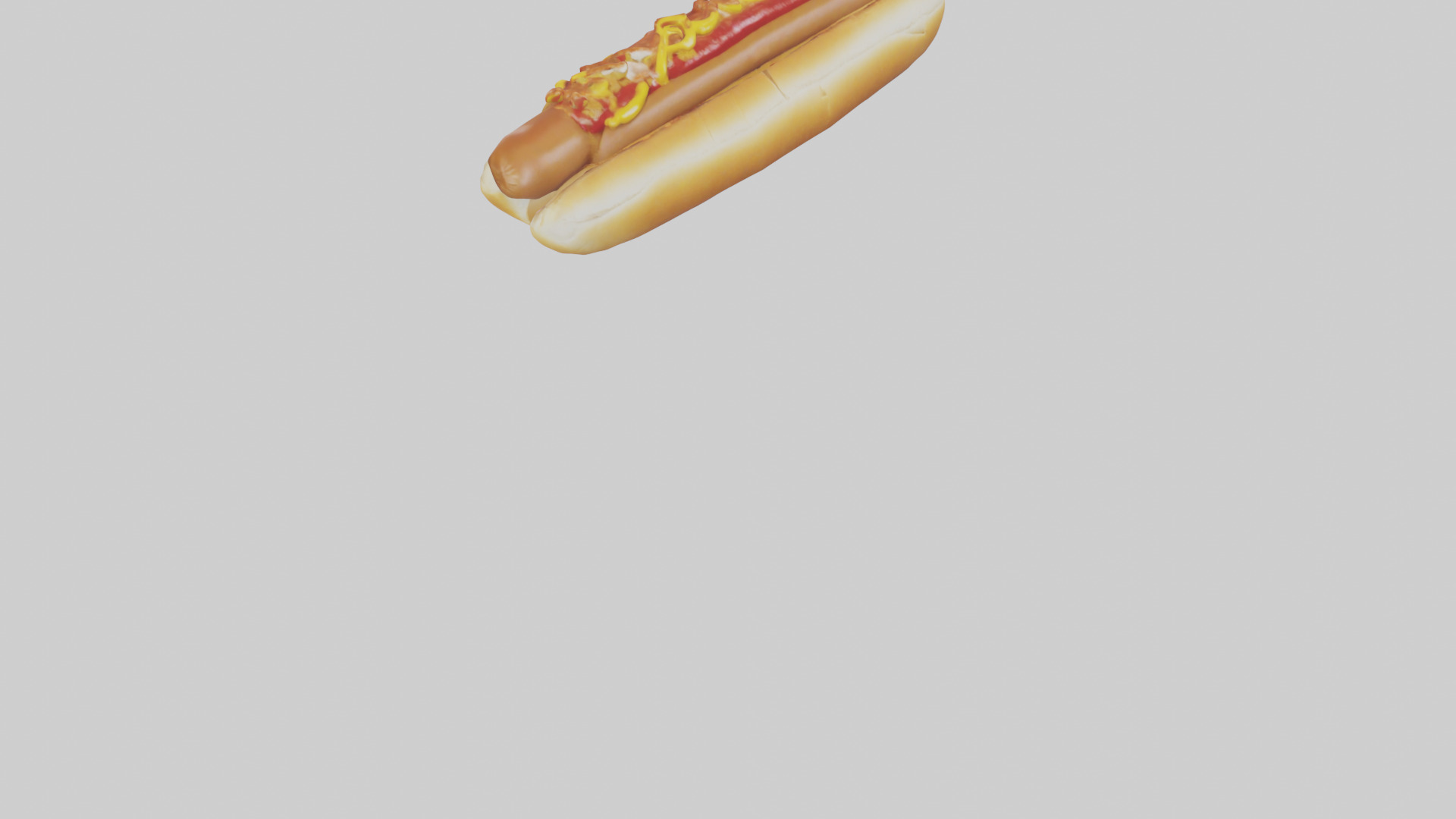 Chili dog model 3D model_6