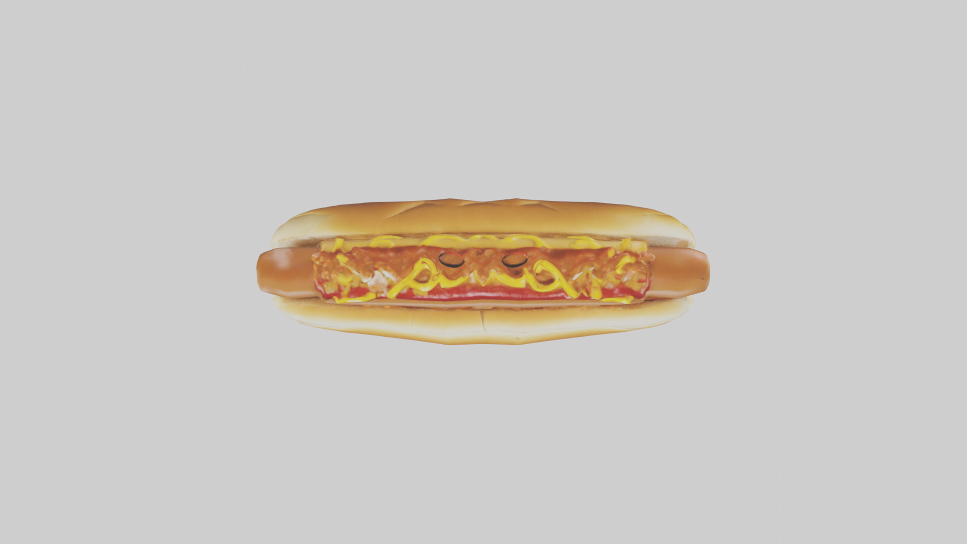Chili dog model 3D model_14