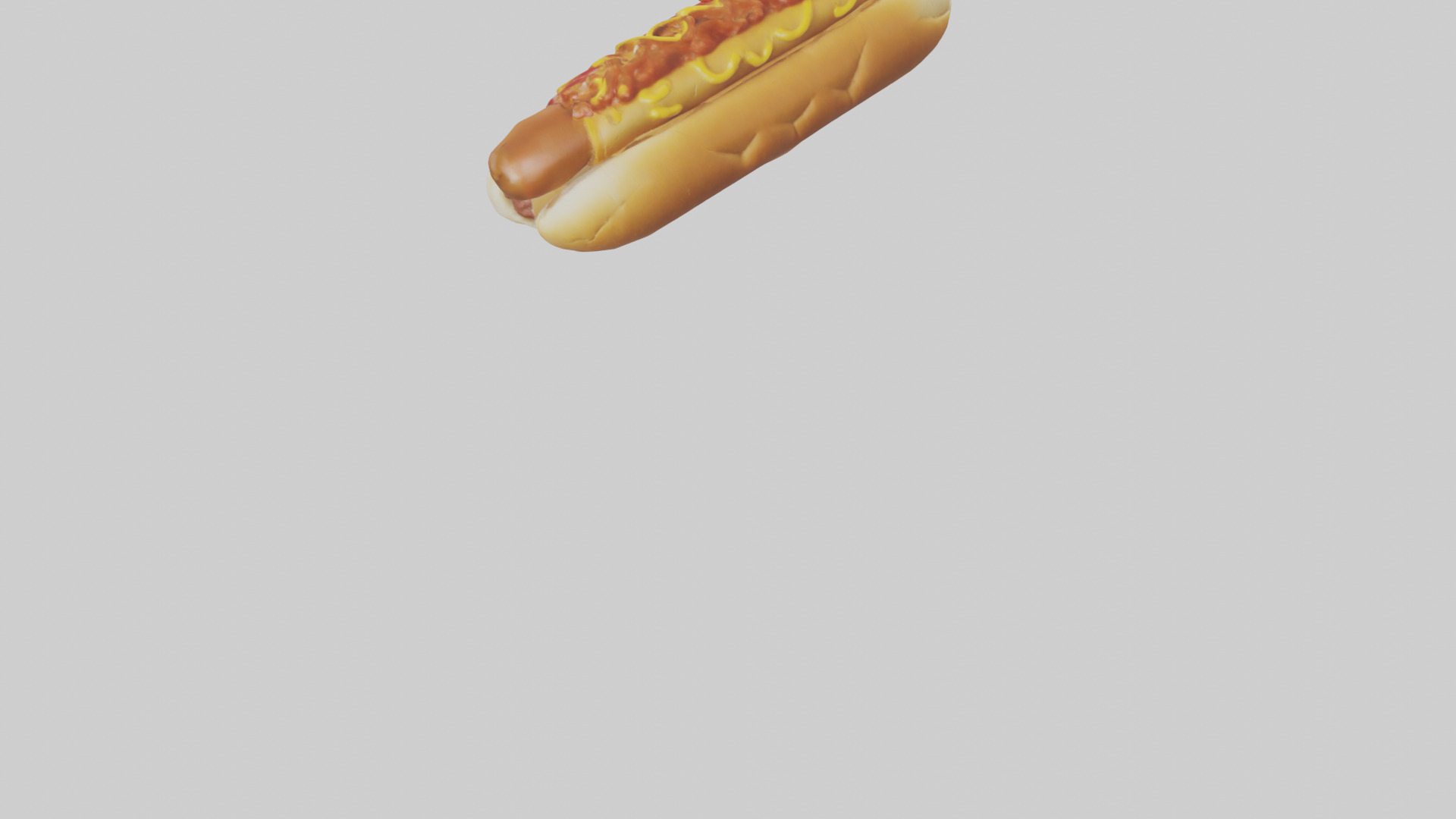Chili dog model 3D model_3