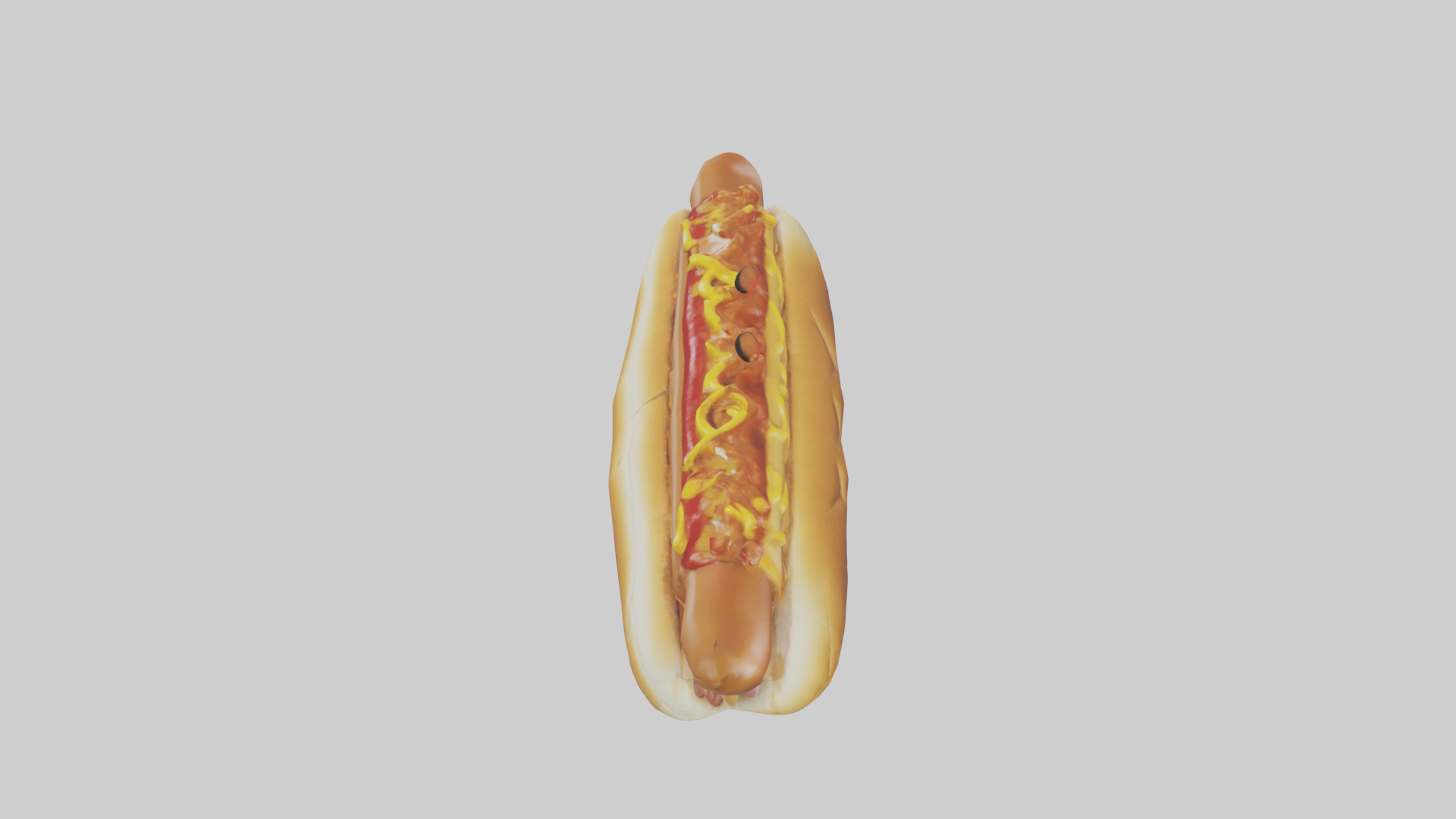 Chili dog model 3D model_17