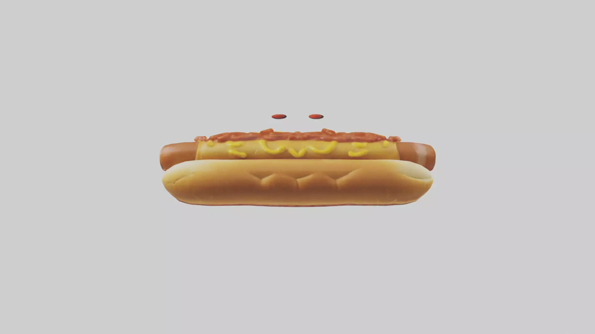 Chili dog model 3D model_0