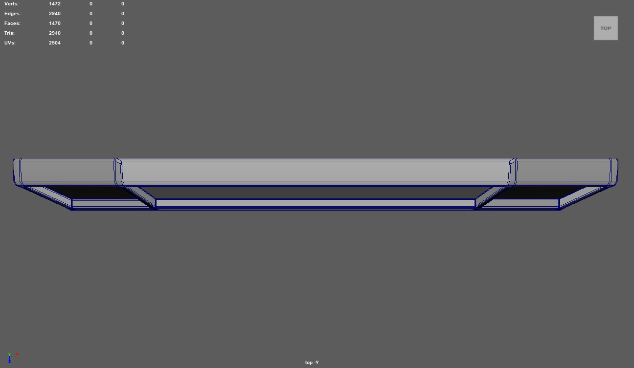 Gold Antique Mirror 01 Low-poly 3D model_8