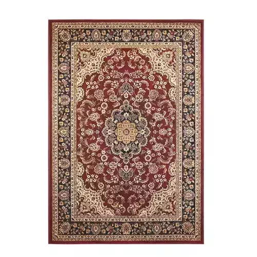 Woven Oriental Rug with Persian Floral Design