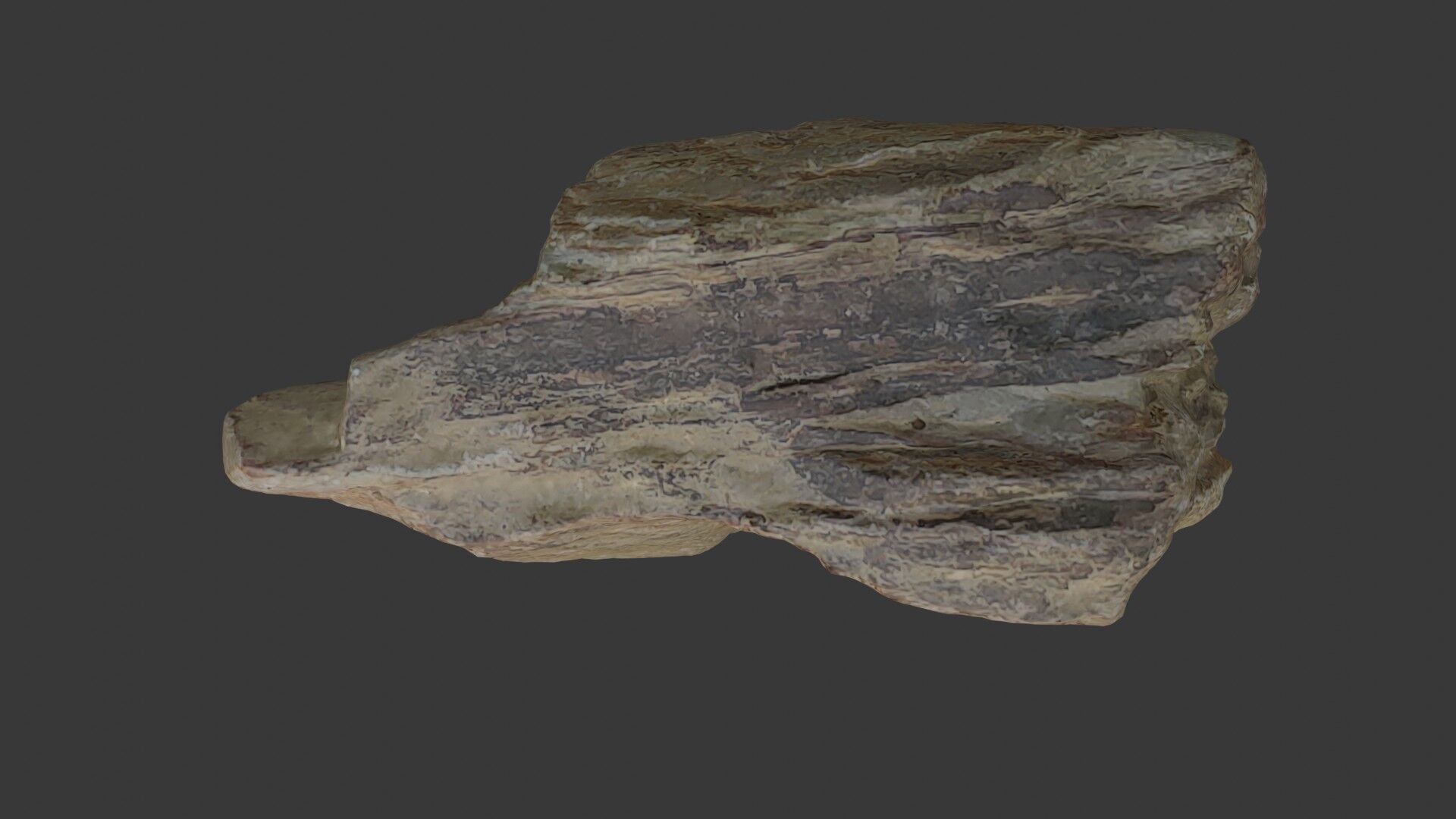Realistic Rock Scanned Model Low-poly 3D model_7