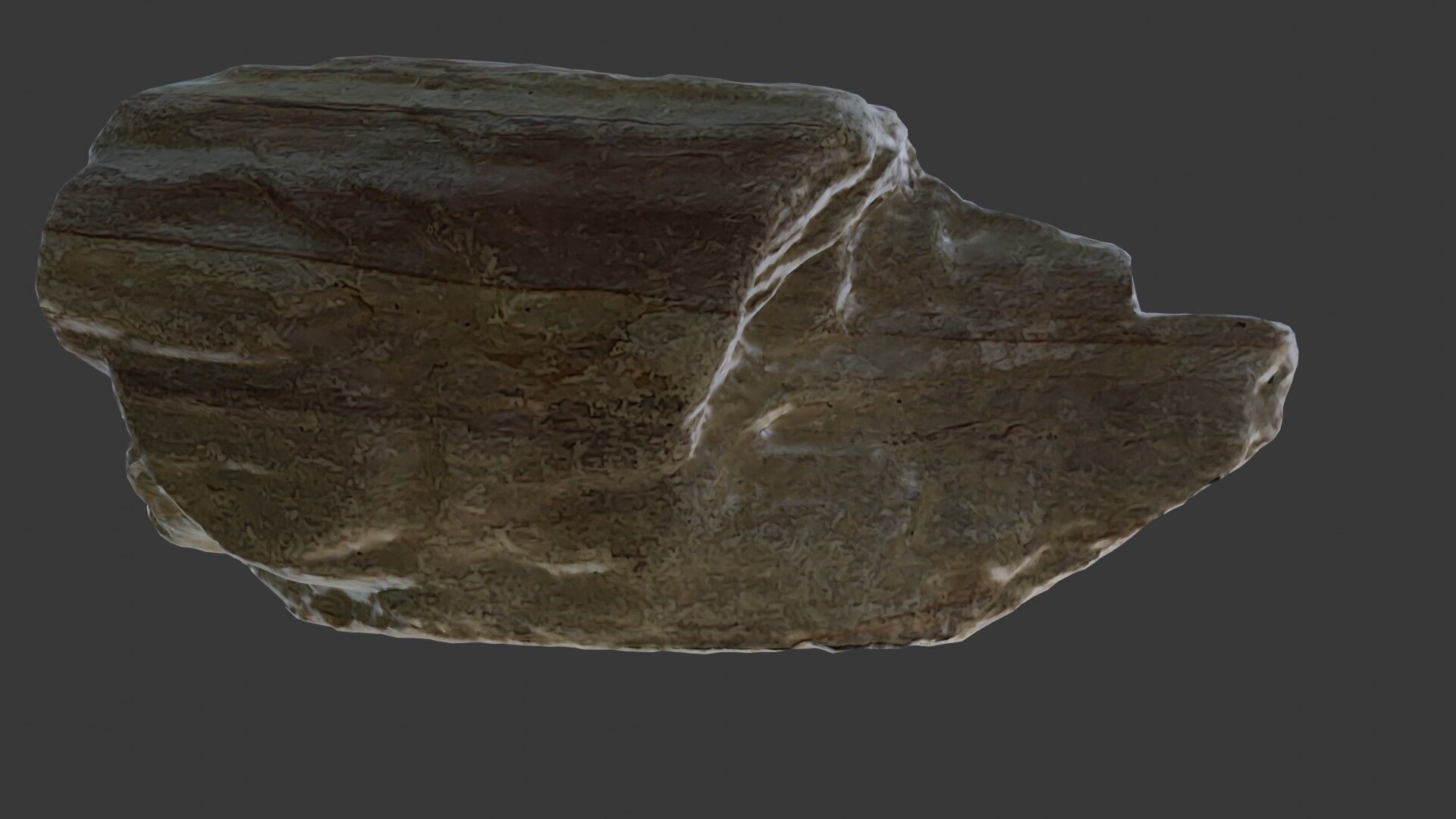 Realistic Rock Scanned Model Low-poly 3D model_4