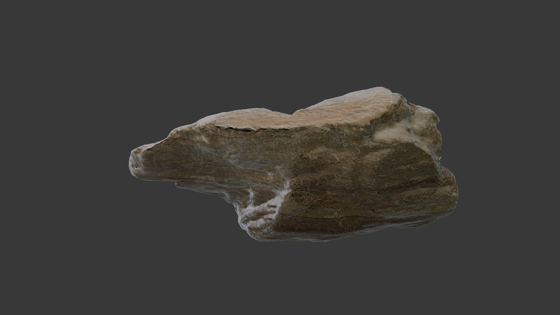 Realistic Rock Scanned Model Low-poly 3D model_6