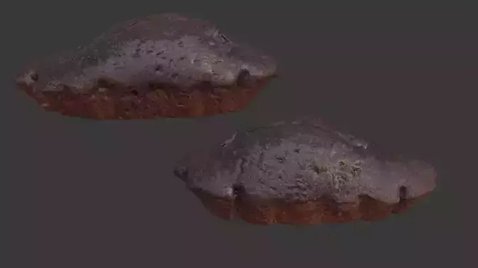 Iron-Rich Weathered Rock - 3D Scanned Model