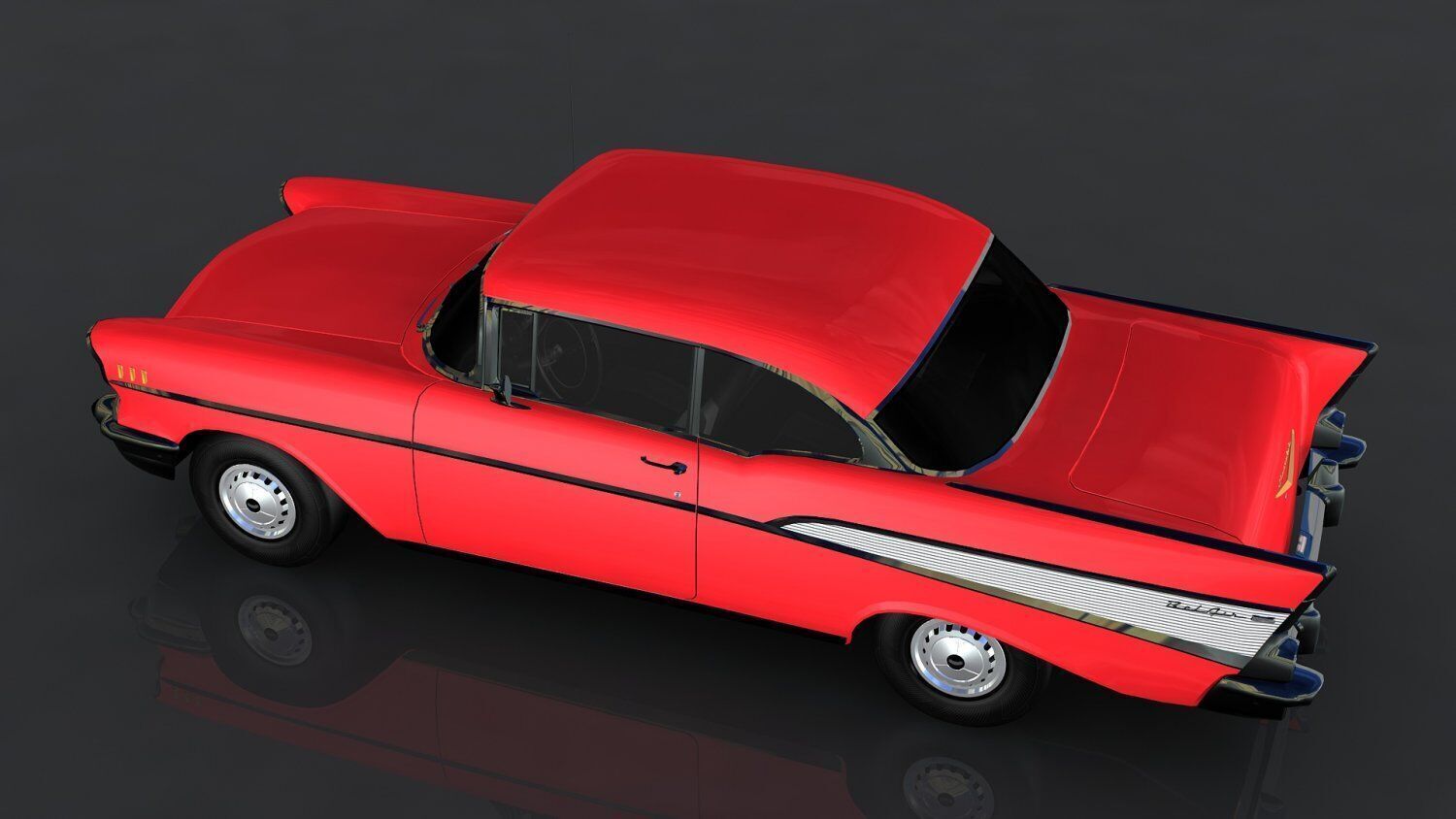 Chevrolet Bel Air Low-poly 3D model_6