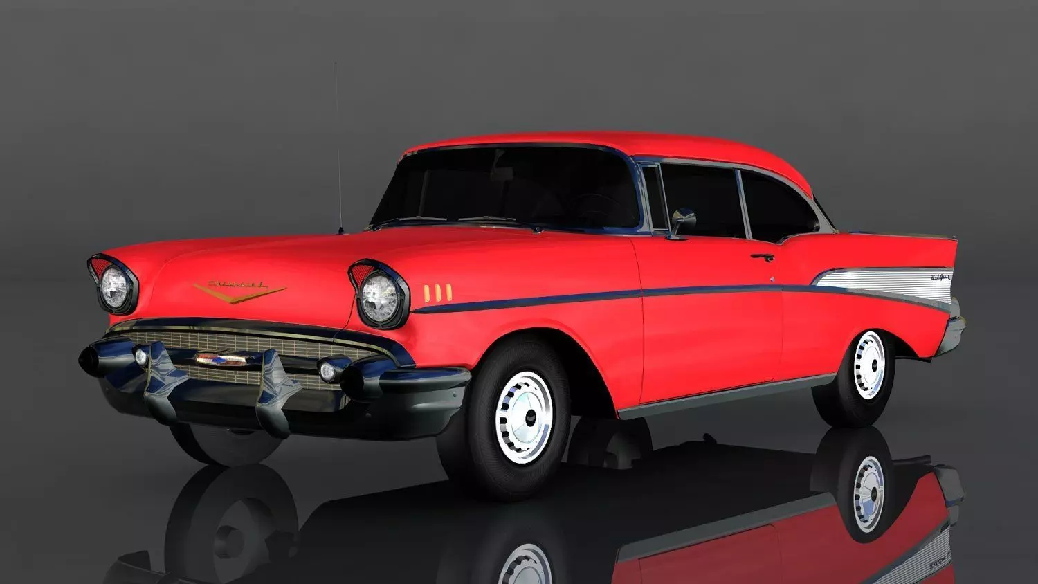 Chevrolet Bel Air Low-poly 3D model_0