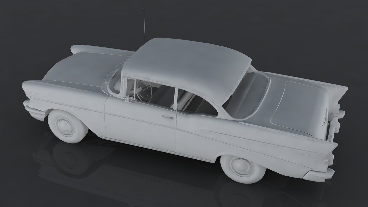 Chevrolet Bel Air Low-poly 3D model_7