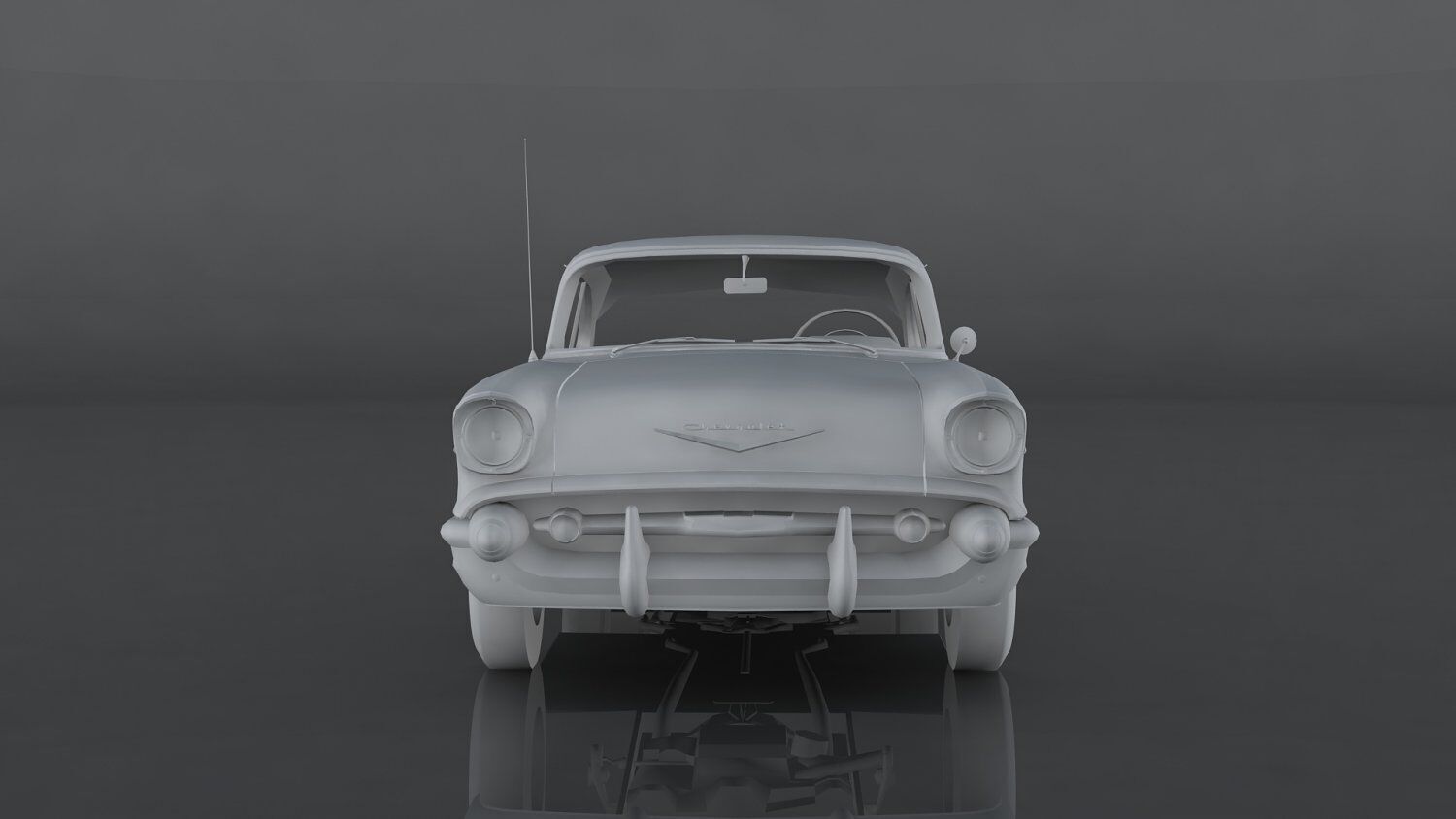 Chevrolet Bel Air Low-poly 3D model_11