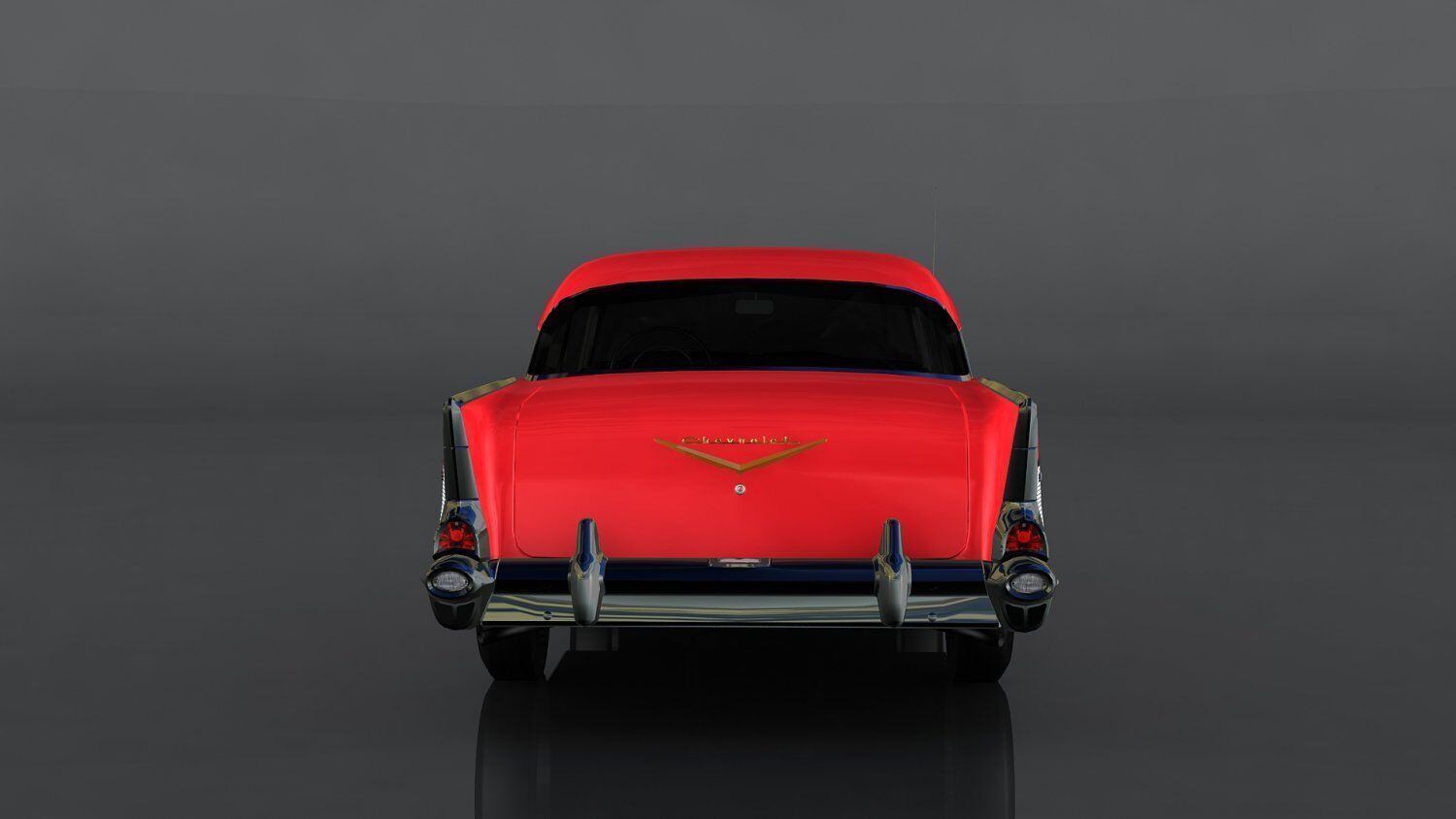Chevrolet Bel Air Low-poly 3D model_5