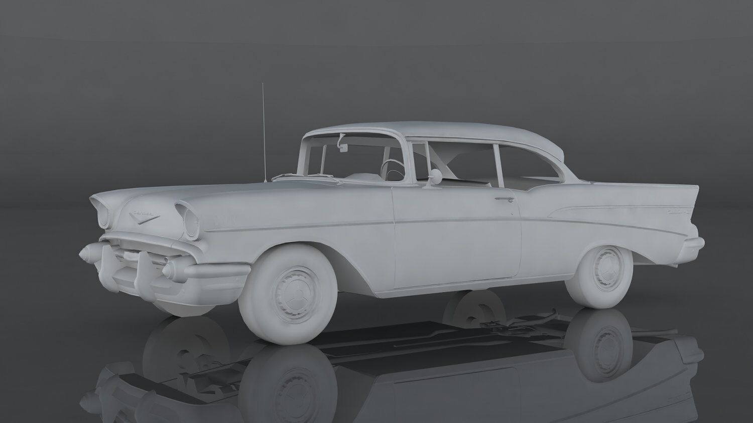 Chevrolet Bel Air Low-poly 3D model_12