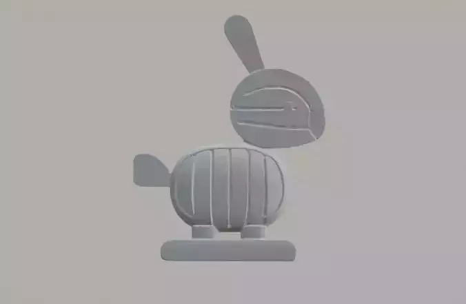 Rabbit toy 3D print model