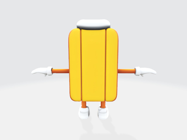 Fantasy character Low-poly 3D model_2