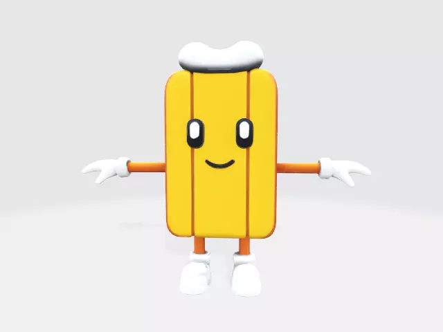 Fantasy character Low-poly 3D model_0