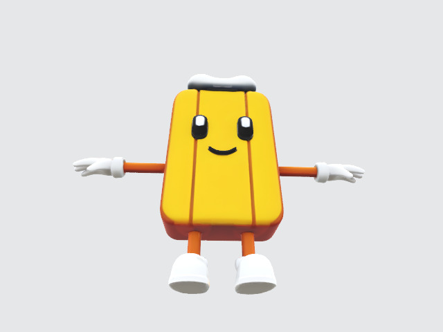 Fantasy character Low-poly 3D model_4