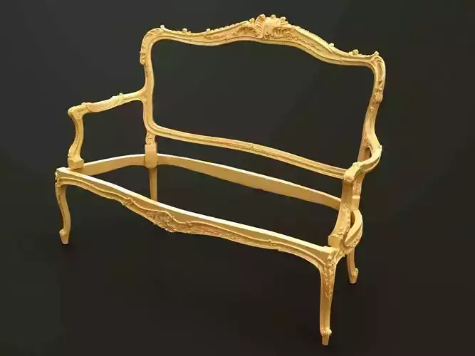 Classic Baroque Style Wooden Sofa Base for CNC