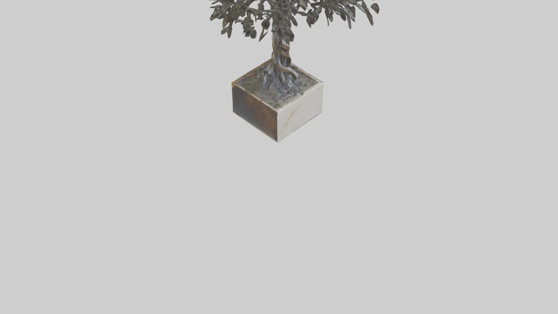 Tree of Life Abstract Sculpture statue model Low-poly 3D model_6