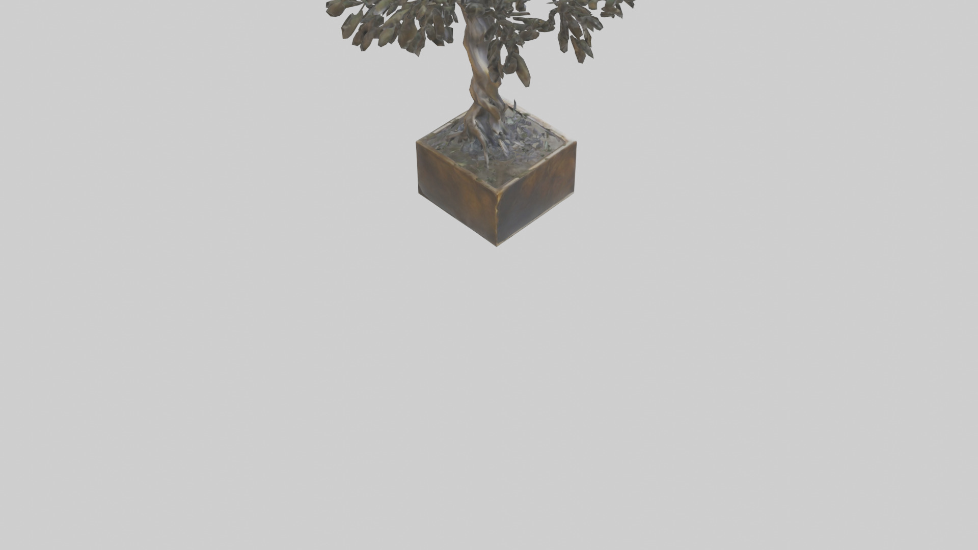 Tree of Life Abstract Sculpture statue model Low-poly 3D model_4
