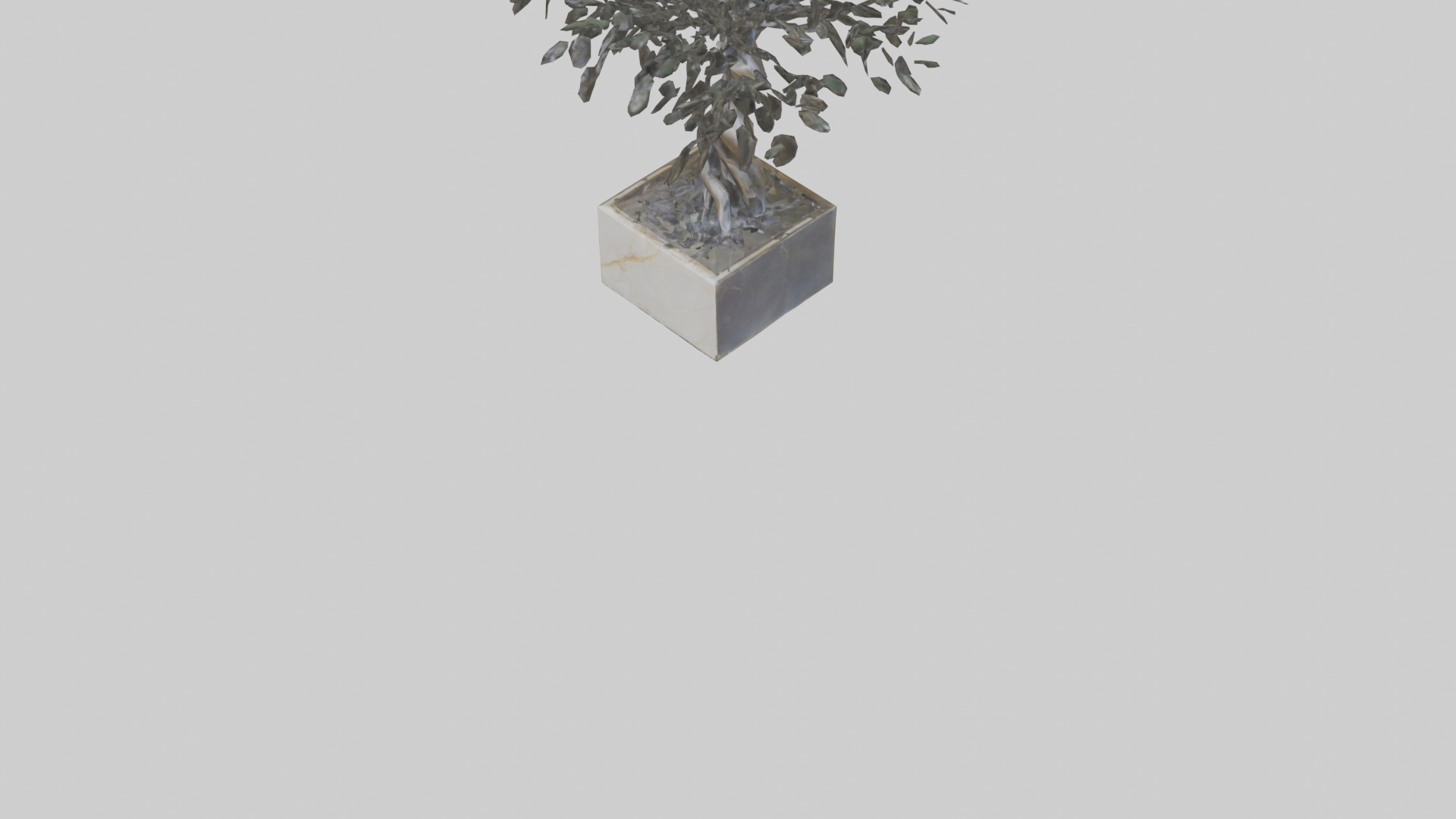 Tree of Life Abstract Sculpture statue model Low-poly 3D model_5