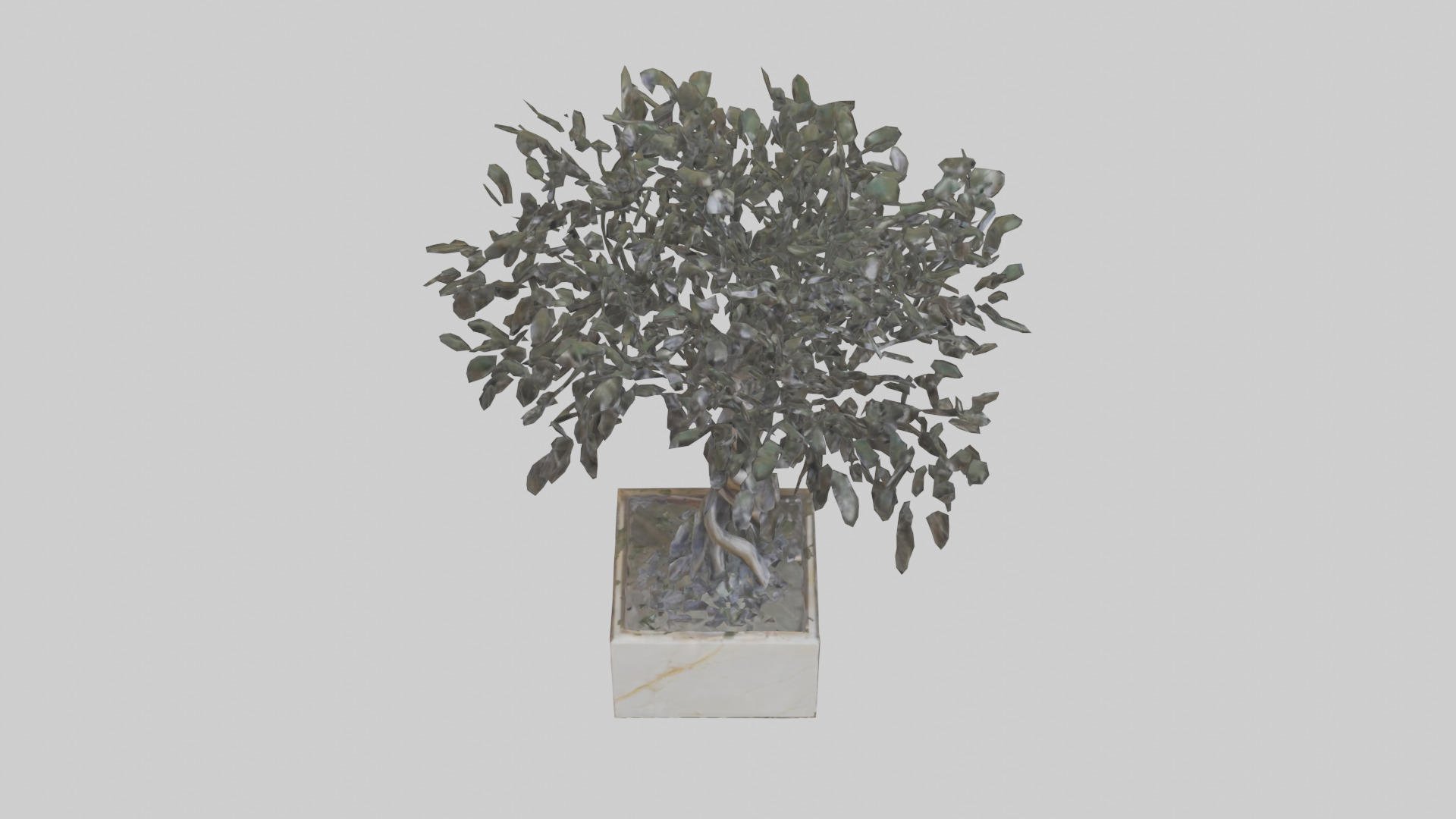 Tree of Life Abstract Sculpture statue model Low-poly 3D model_16