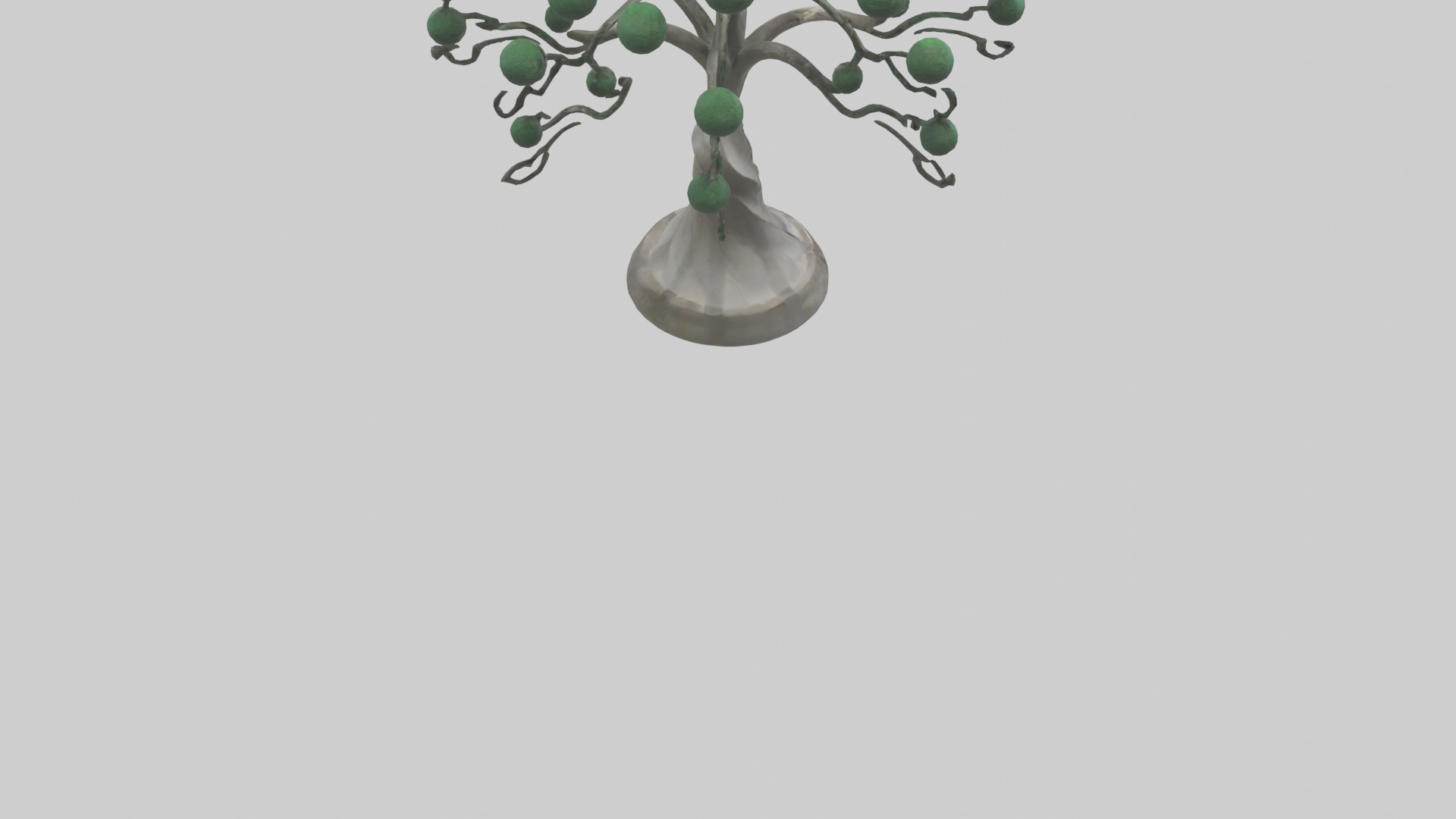 Tree Form Abstract Statue model Low-poly 3D model_4