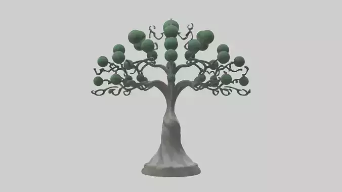 Tree Form Abstract Statue model