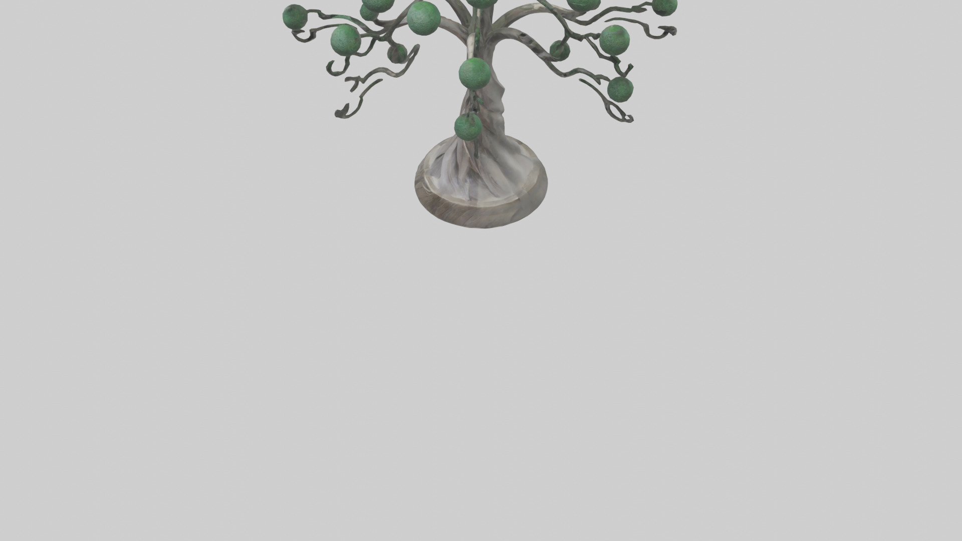 Tree Form Abstract Statue model Low-poly 3D model_5