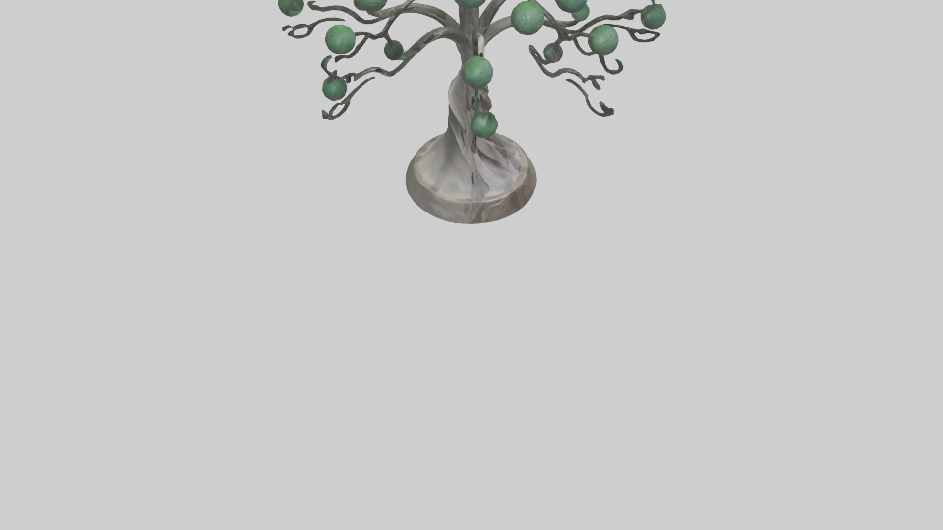 Tree Form Abstract Statue model Low-poly 3D model_6