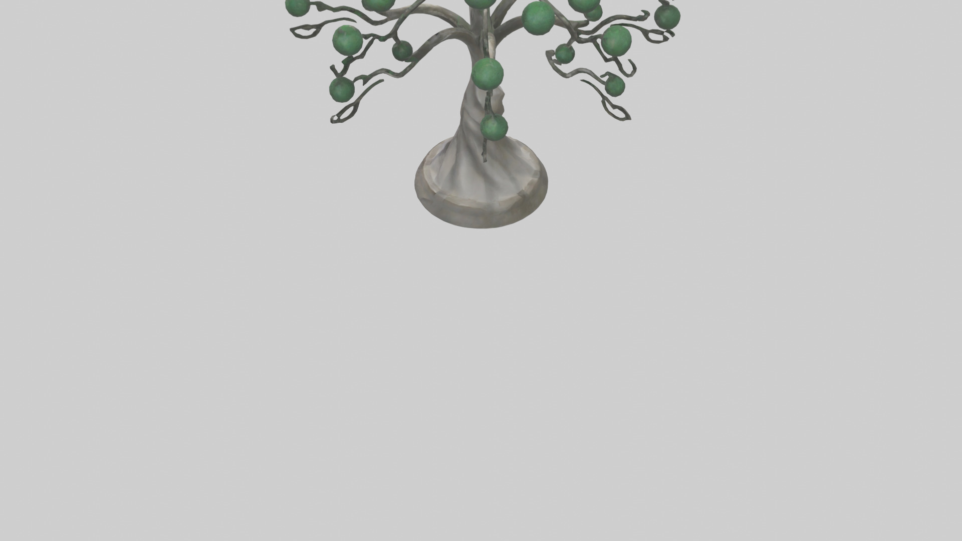 Tree Form Abstract Statue model Low-poly 3D model_3