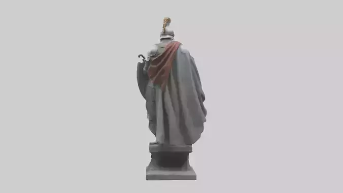 Chivalric knight statue model