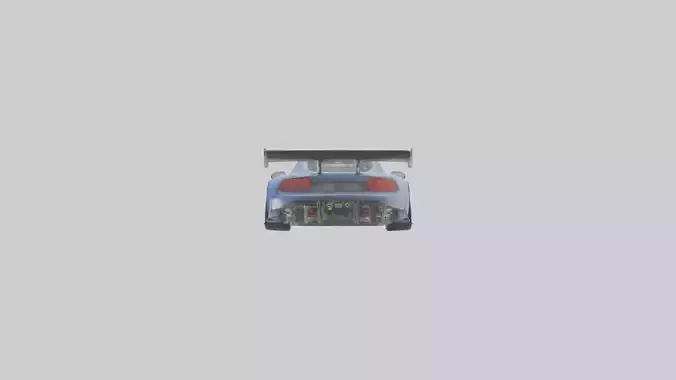 Track Car with Adjustable Suspension model 2 Low-poly 3D model