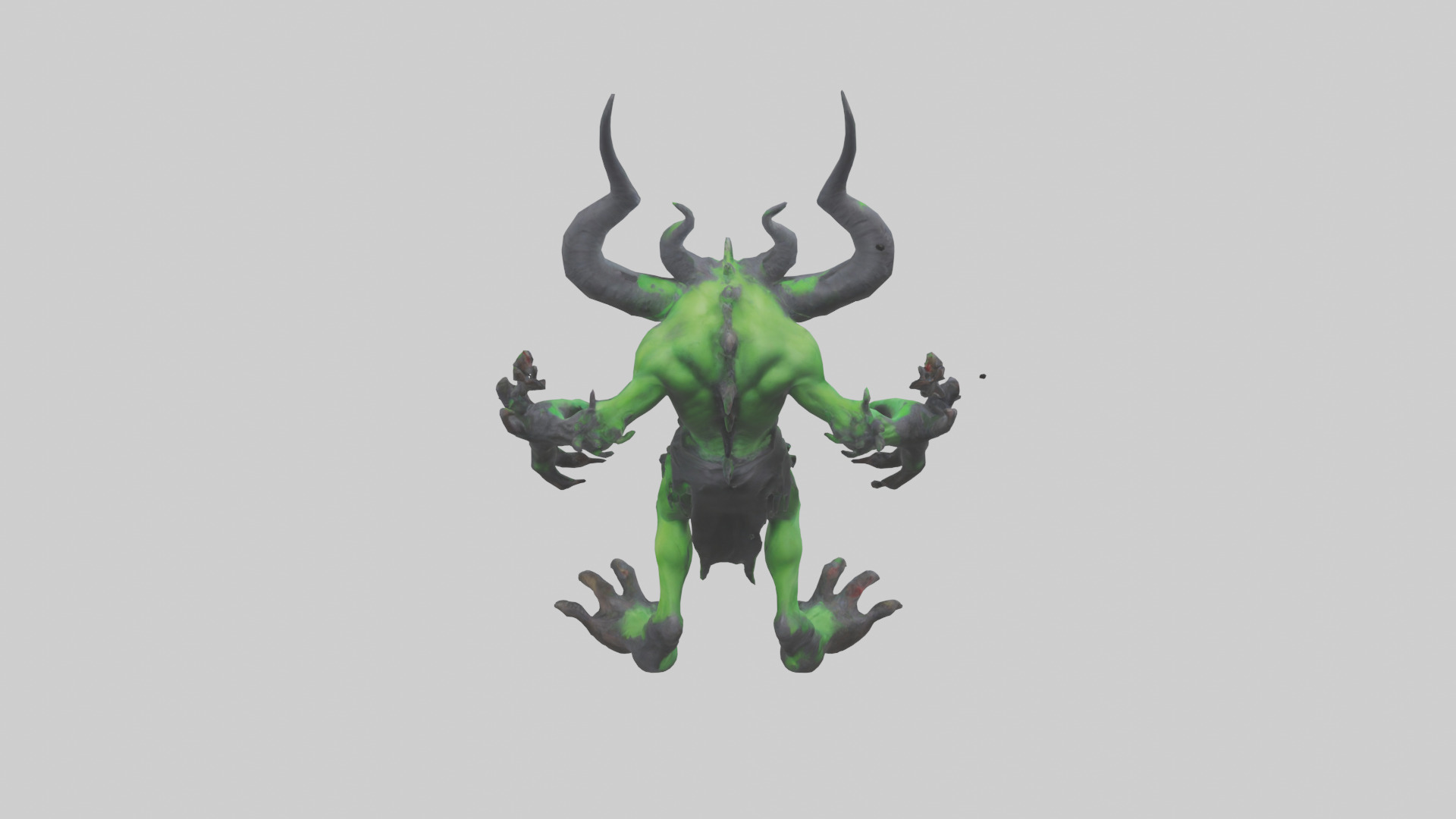 Toxic Demon model Low-poly 3D model_15