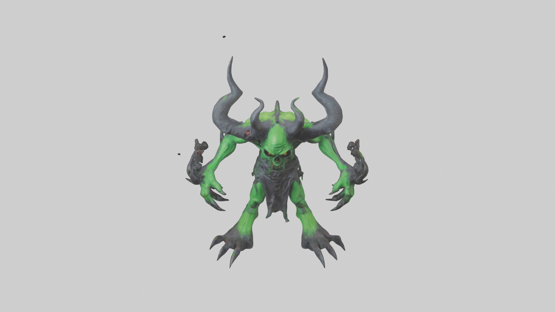Toxic Demon model Low-poly 3D model_16