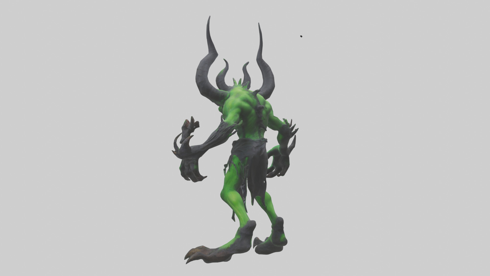 Toxic Demon model Low-poly 3D model_3