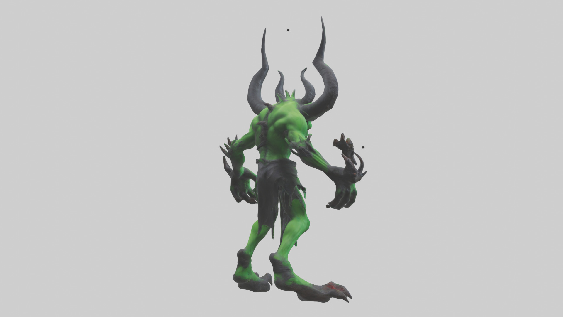 Toxic Demon model Low-poly 3D model_4