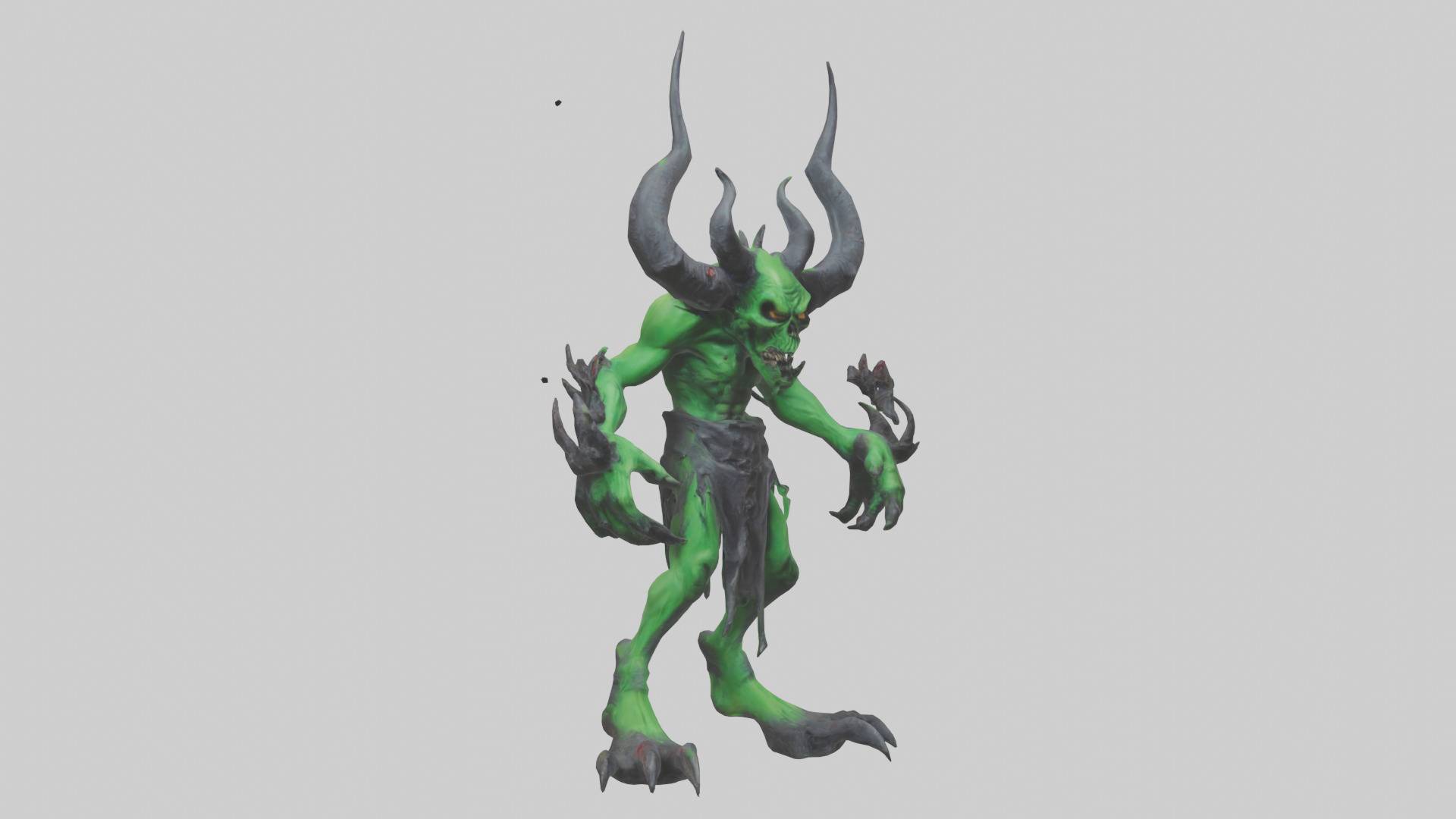 Toxic Demon model Low-poly 3D model_9