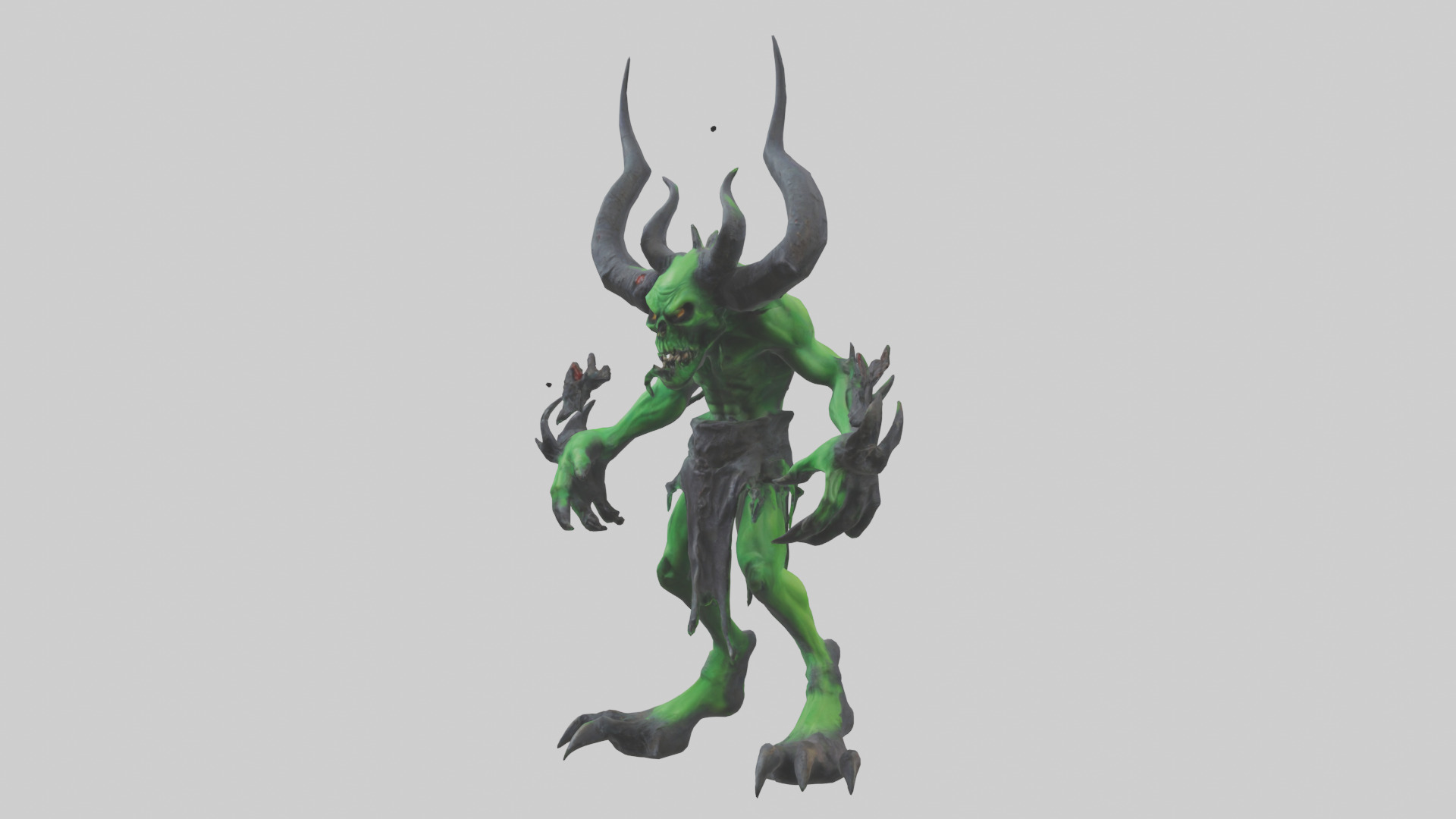 Toxic Demon model Low-poly 3D model_10
