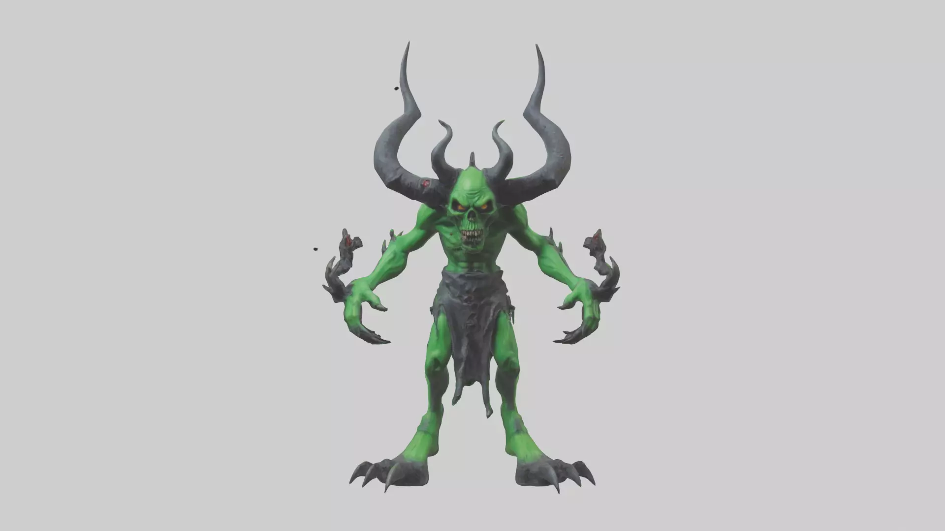 Toxic Demon model Low-poly 3D model_0