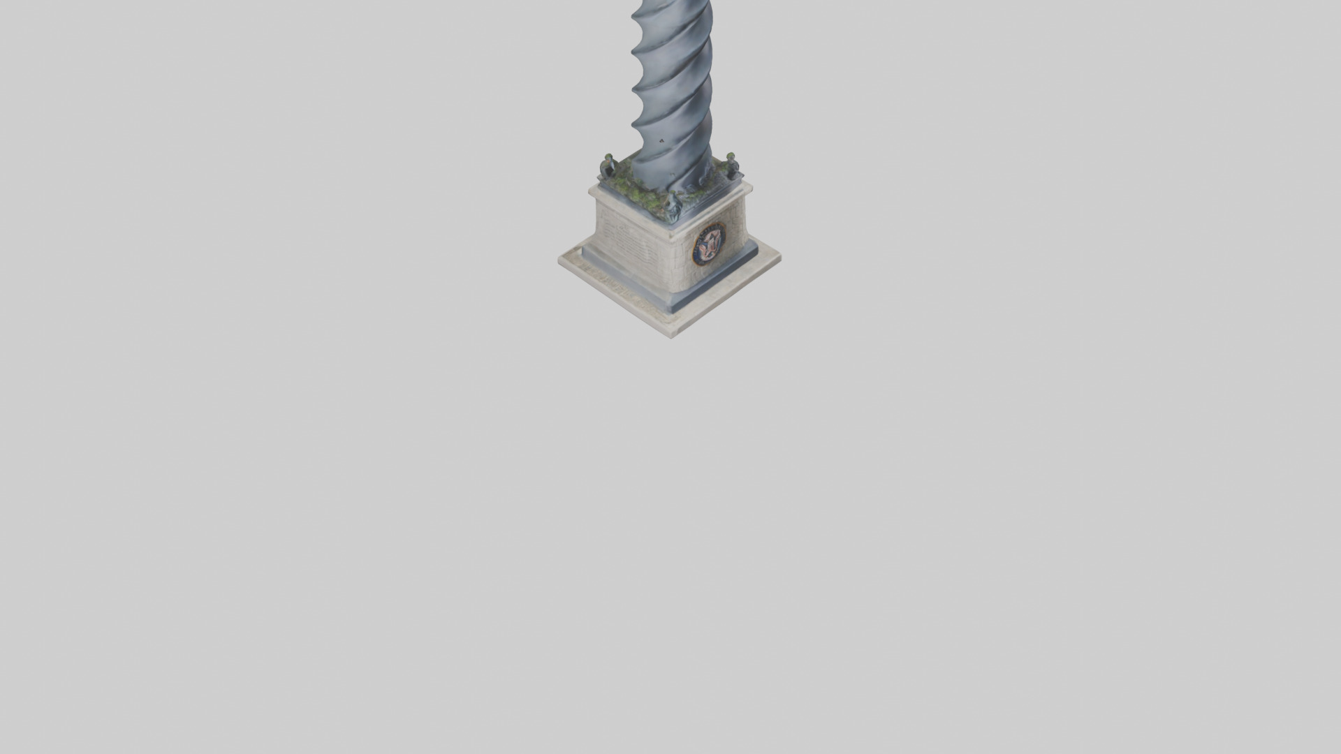 Tower of Honor statue model Low-poly 3D model_6