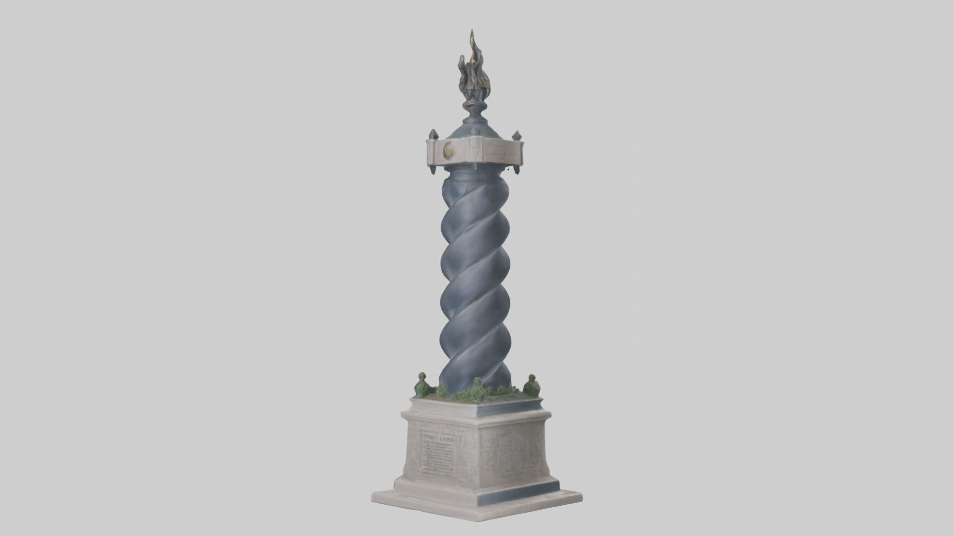 Tower of Honor statue model Low-poly 3D model_1