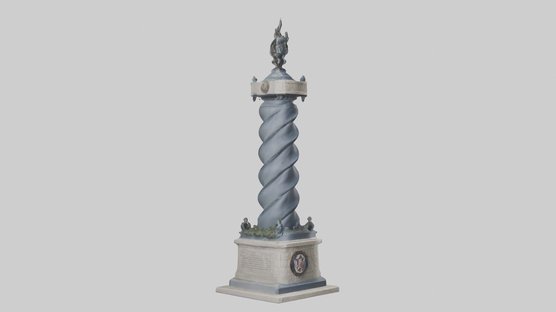 Tower of Honor statue model Low-poly 3D model_11