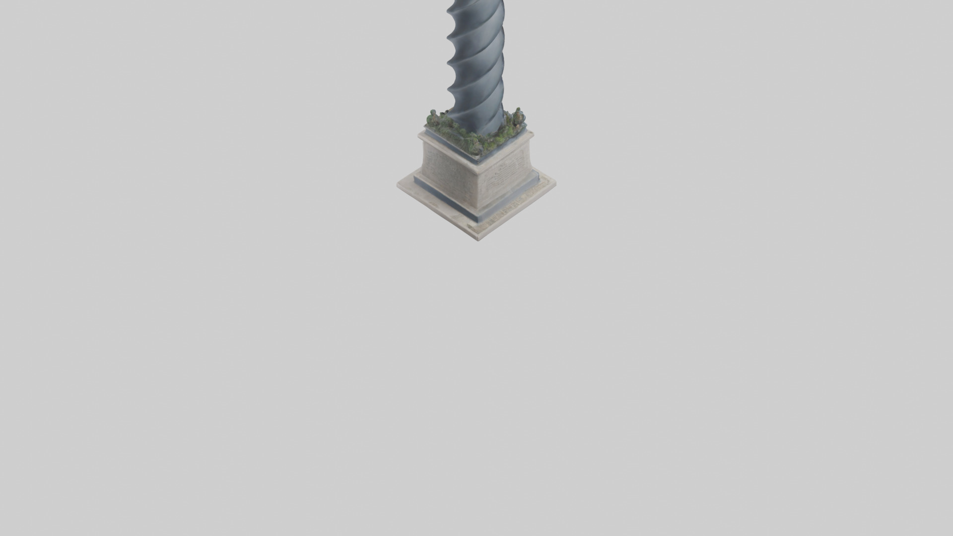 Tower of Honor statue model Low-poly 3D model_4