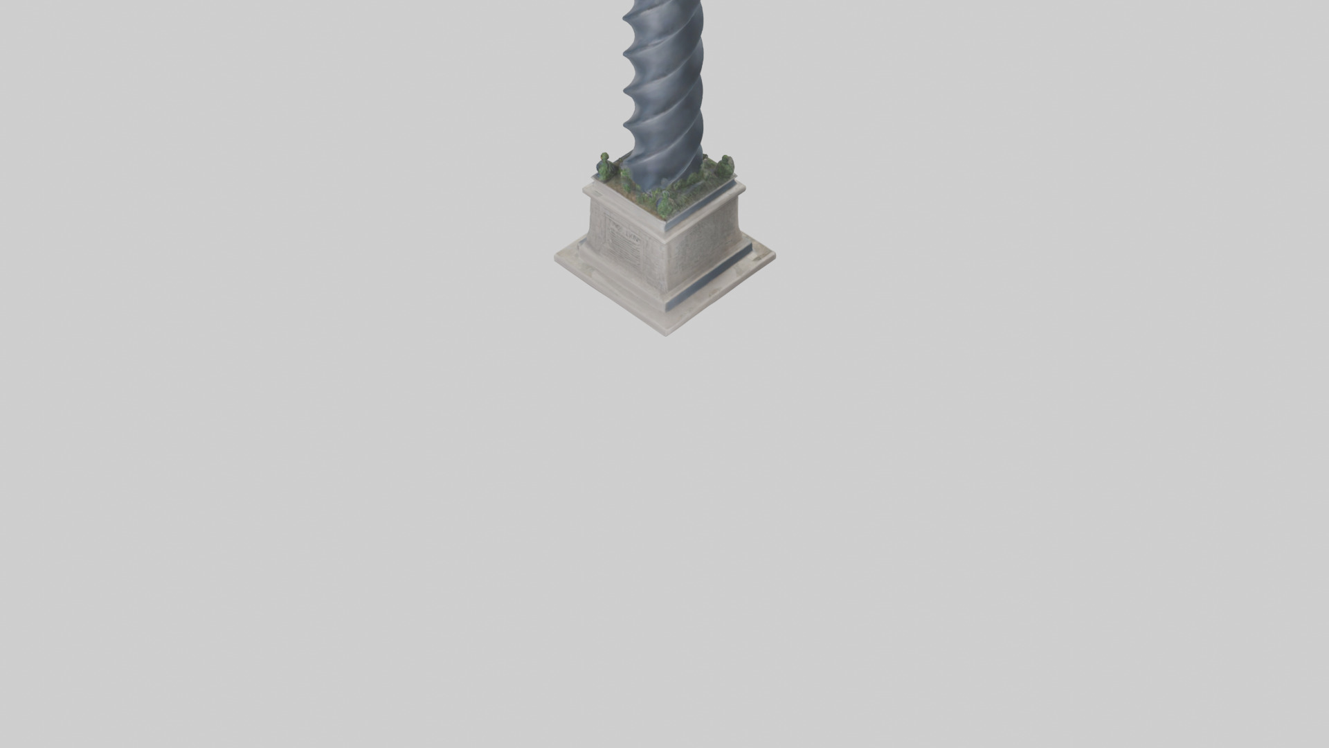 Tower of Honor statue model Low-poly 3D model_3